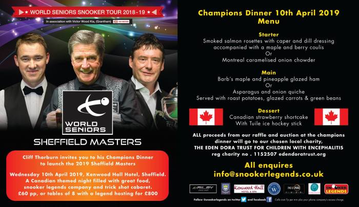 ROKiT Masters 2019 Gala Dinner