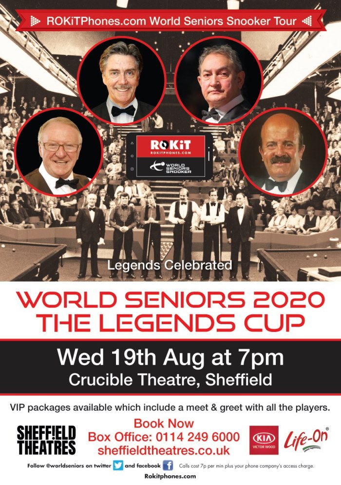 Crucible Legends Cup 2020 postponed.